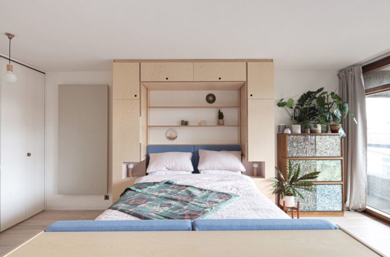 murphy bed is the best space saving solution for a bedroom The Murphy bed folds down with ease and there are little slots on either side that become nightstands