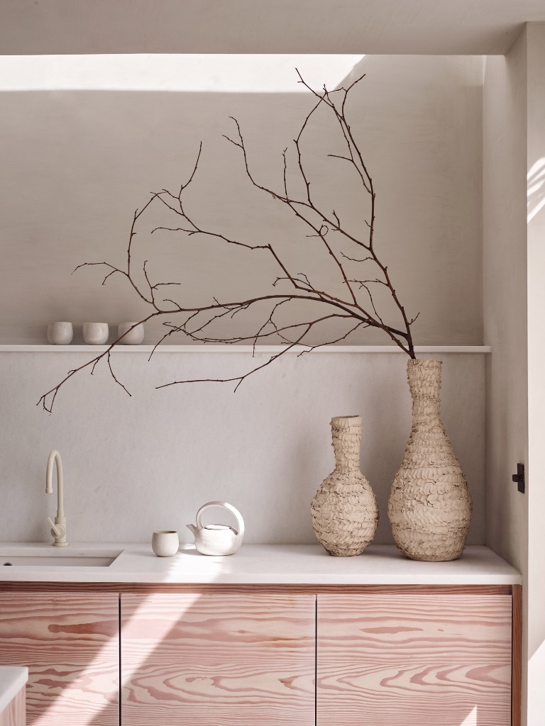 The interiors are made interesting with textures and shapes as the color scheme is pretty neutral and natural The interiors are made interesting with textures and shapes as the color scheme is pretty neutral and natural