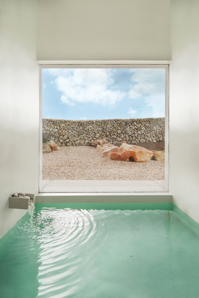There's also an indoor pool or large bathtub in one of the houses to enjoy even if the weather isn't fine