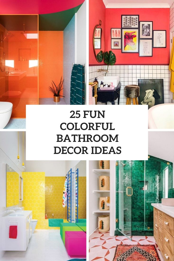 25 Fun Colorful Bathroom Decor Ideas Digsdigs