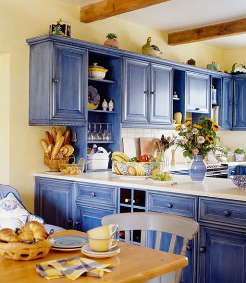 Kitchen  Blue kitchen accessories, Blue kitchen decor, Cobalt blue  kitchens