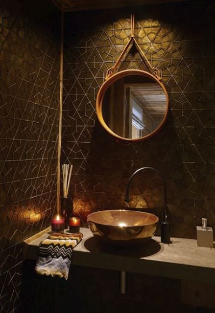 29 Black And Gold Bathroom Decor Ideas - Shelterness