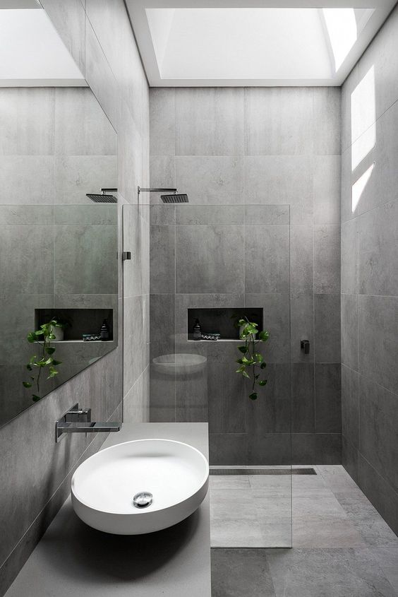 25 Trendy Grey Bathroom Designs Digsdigs - Small Light Gray Bathroom Ideas