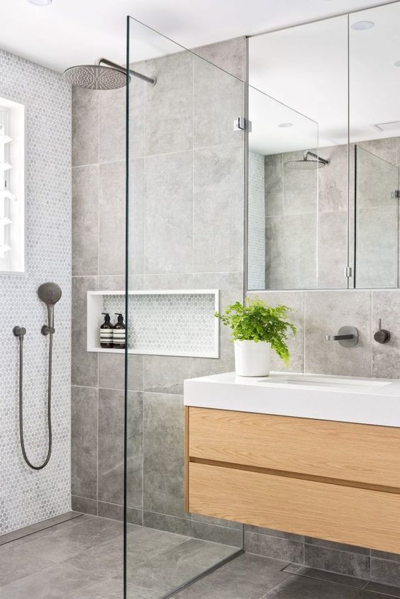 25 Trendy Grey Bathroom Designs Digsdigs