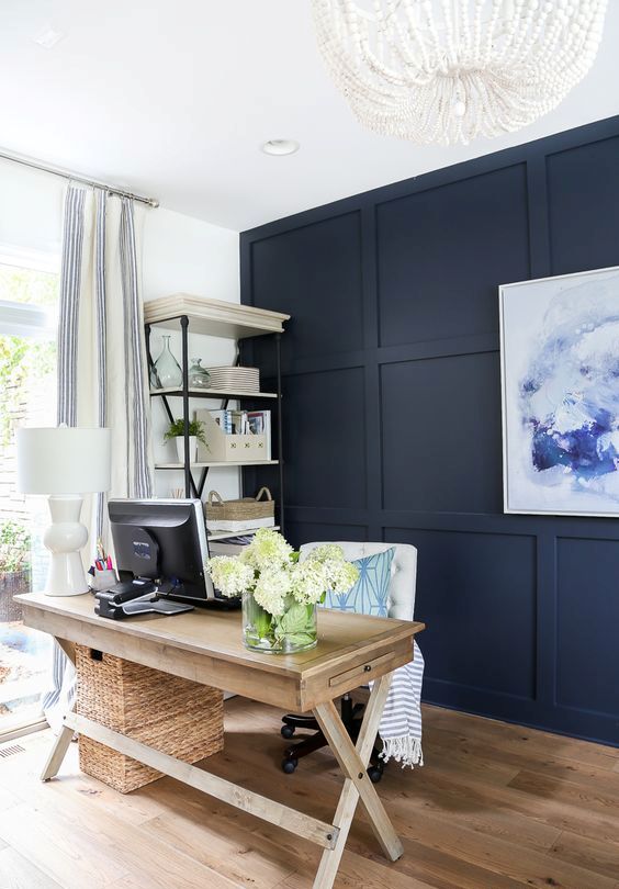 25 Blue Home Office Designs That Inspire - DigsDigs