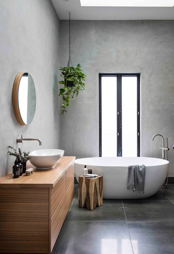 83 Trendy Grey Bathroom Designs - DigsDigs