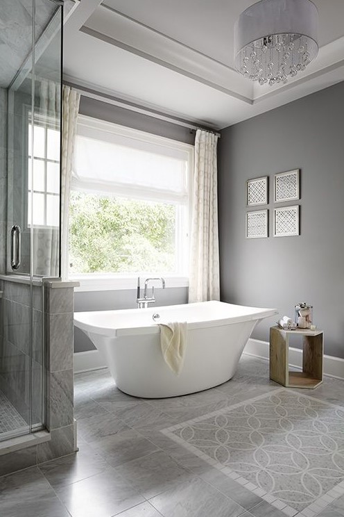 83 Trendy Grey Bathroom Designs - DigsDigs