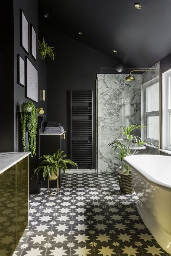 25 Black And Gold Bathroom Decor Ideas DigsDigs