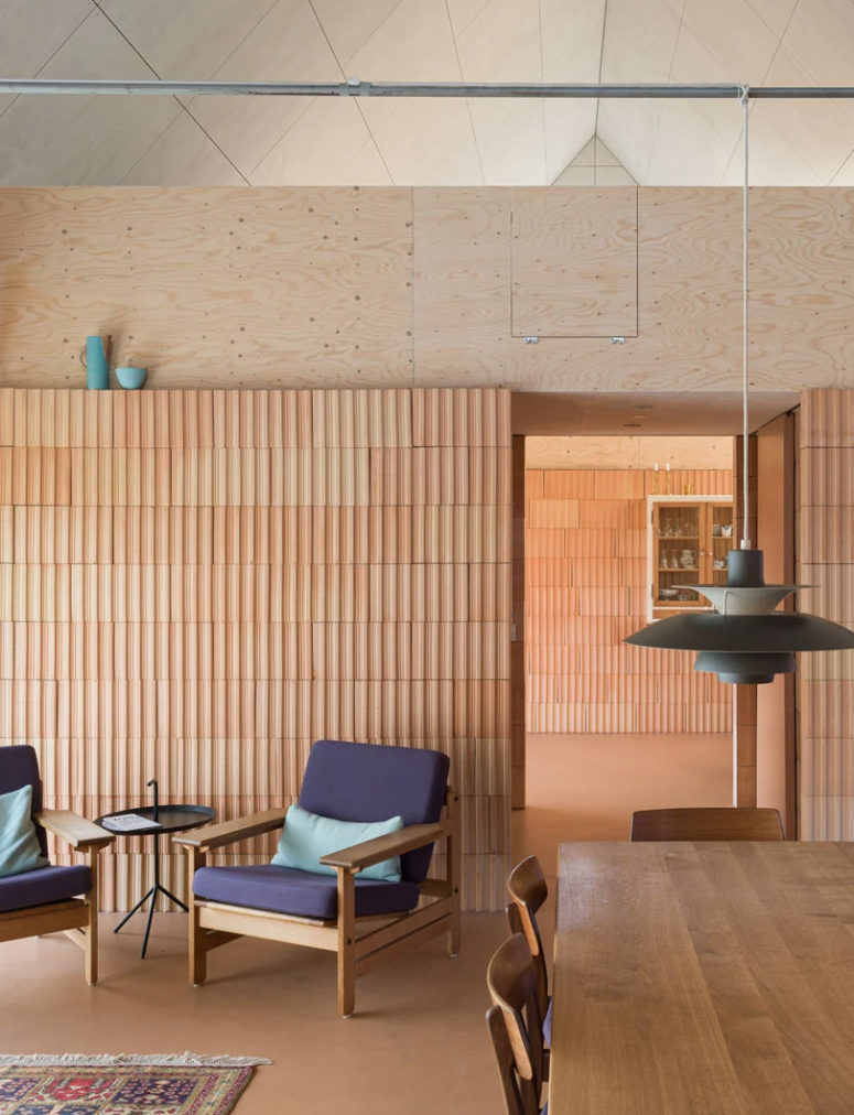 materials add texture to the space