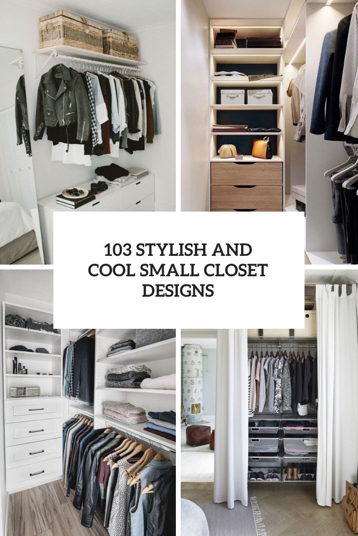 stylish and cool small closet designs cover