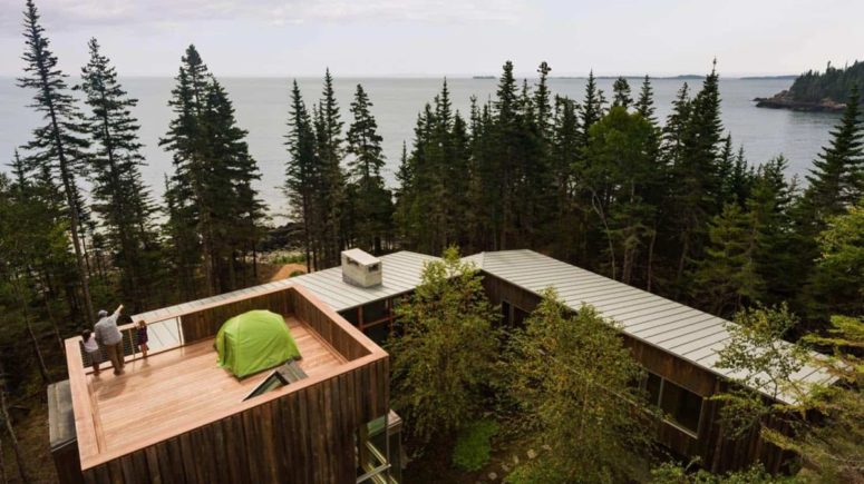 There's a terrace on top of the house that allows cool ocean views