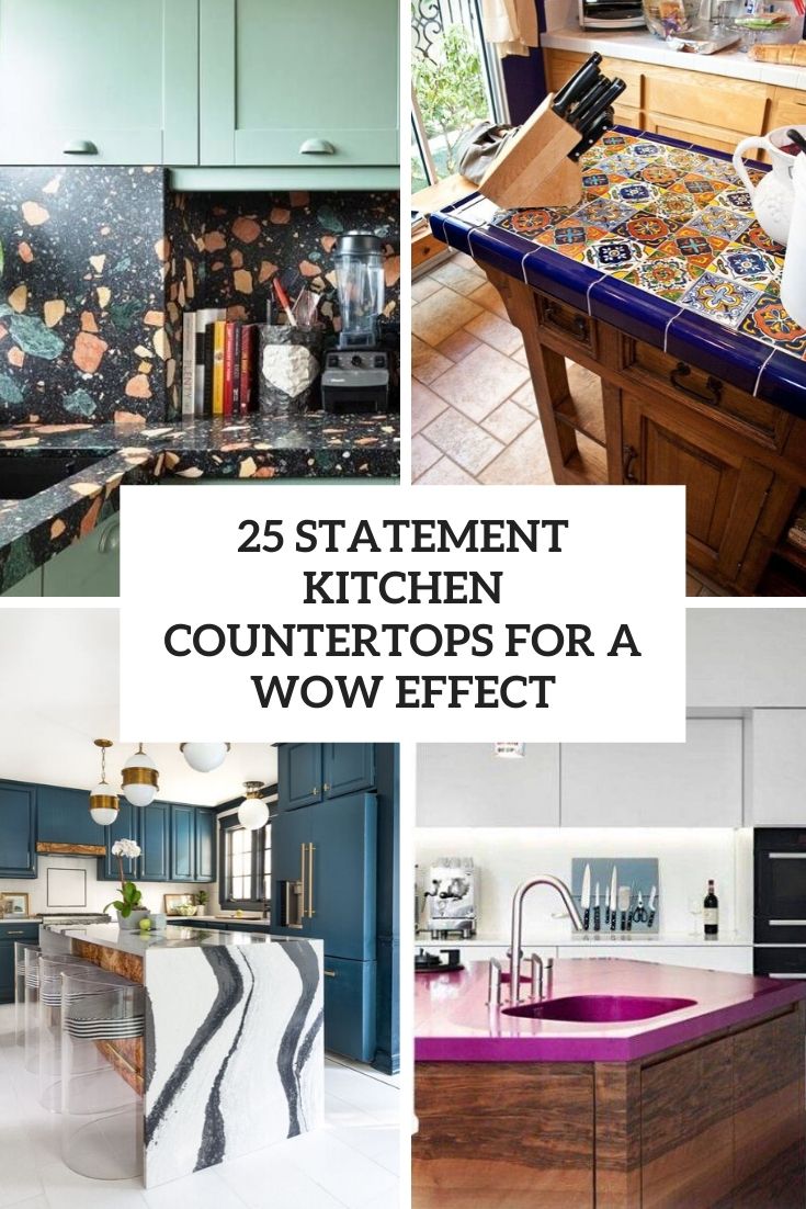 statement kitchen countertops for a wow effect cover