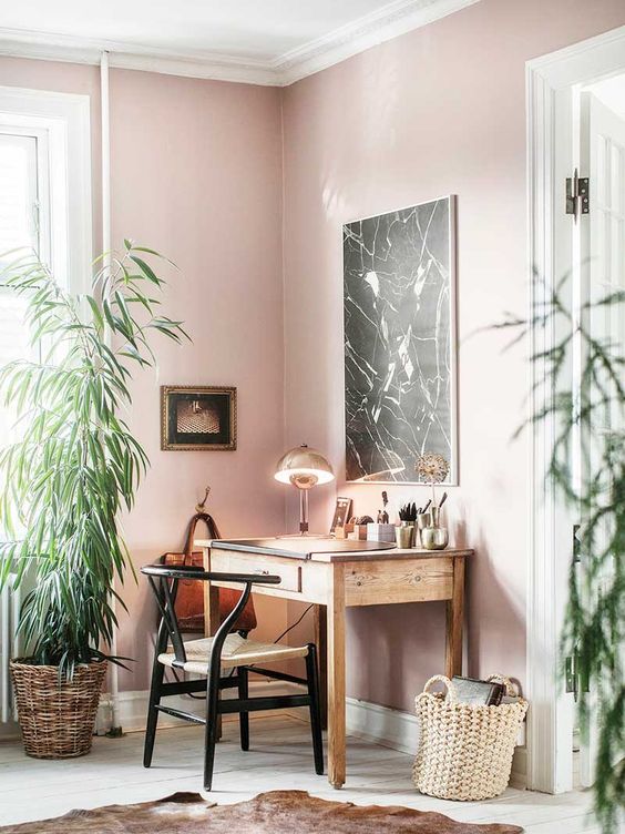 25 Beautiful Pink Home Office Decor Ideas - DigsDigs