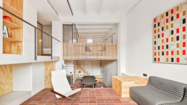 This house in Barcelona is built with multiple levels and sublevels to use every inch of space