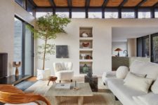 01 This refined home was bought and renovated by a home designer herself for herself, which means she incorporated a lot of cool stuff in design