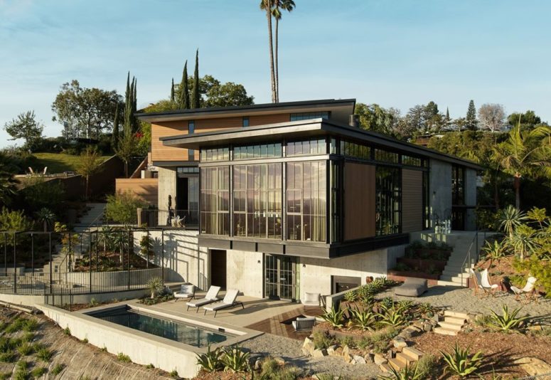 This ultra modern and gorgeous home is located in the Hollywood hills