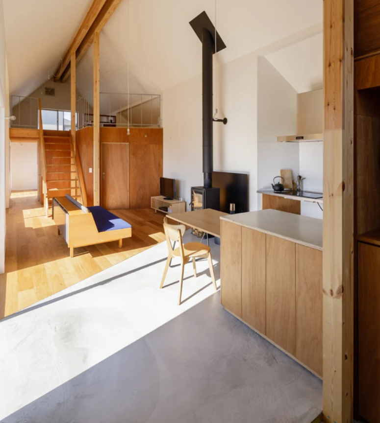 an open main layout is perfect solution to the lack of space The main layout is open and features several zones at once, the space is airy and light-filled