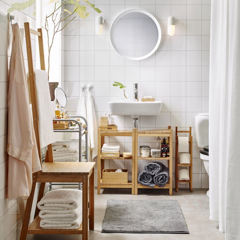 25 Smart And Stylish Bathroom Shelving Ideas - DigsDigs