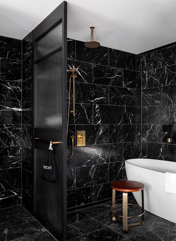 25 Refined Black Marble Home Decor Ideas DigsDigs