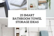 25 smart bathroom towel storage ideas cover