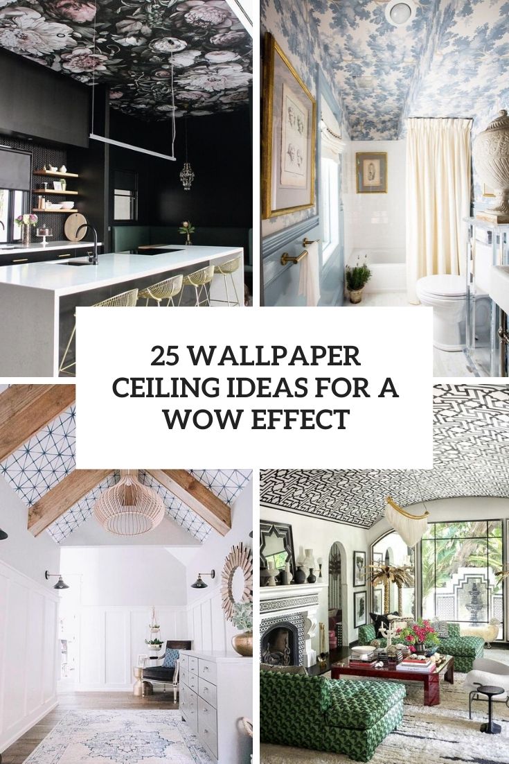 wallpaper ceiling ideas for a wow effect cover