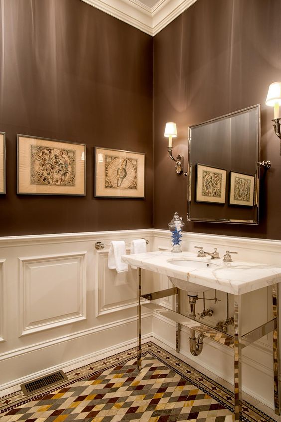 25 Refined Brown Bathroom Decor Ideas DigsDigs