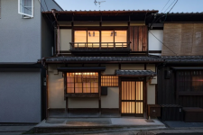 01 This house is a traditional machiya dwelling in Kyoto and its historical facade was preserved, while the interiors were renovated in fresh minimalist style