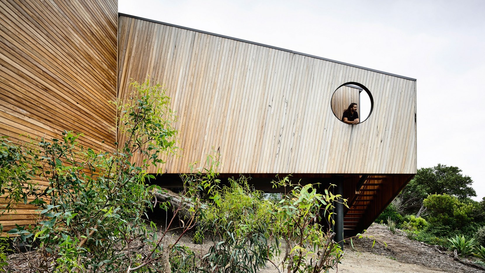 This unique home is a coastal dwelling in Australia and it features a Nordic feel