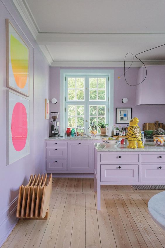 36 Purple Kitchen Decor Ideas That Stand Out - Shelterness