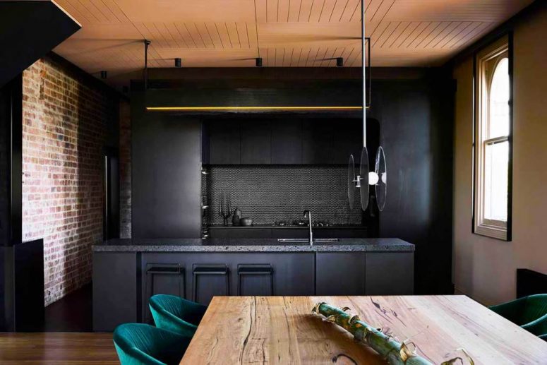 This super stylish home has an industrial past, which was preserved and used in its current decor
