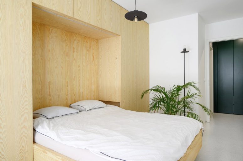 a practical minimalist murphy bed design