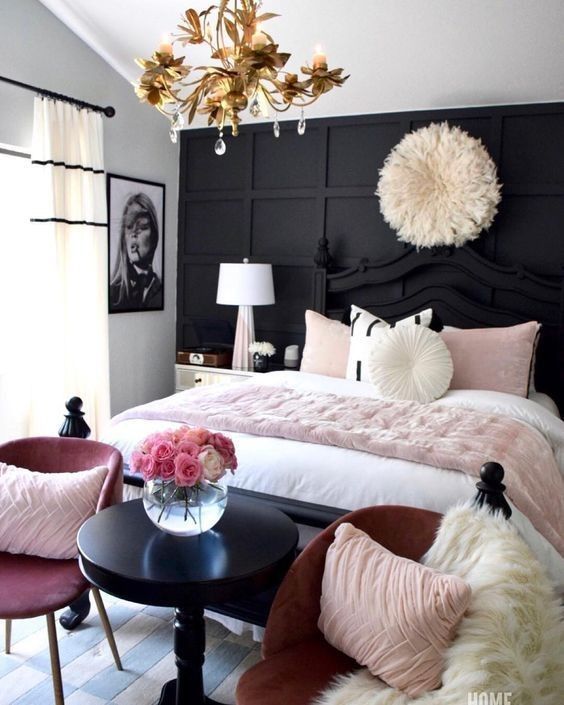 25 Refined Pink And Black Bedroom Decor Ideas Digsdigs