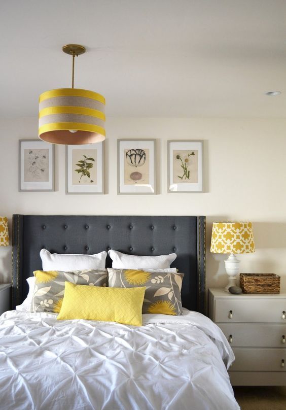 25 Cool Grey And Yellow Bedrooms That Invite In Digsdigs