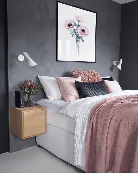 25 Refined Pink And Black Bedroom Decor Ideas - DigsDigs