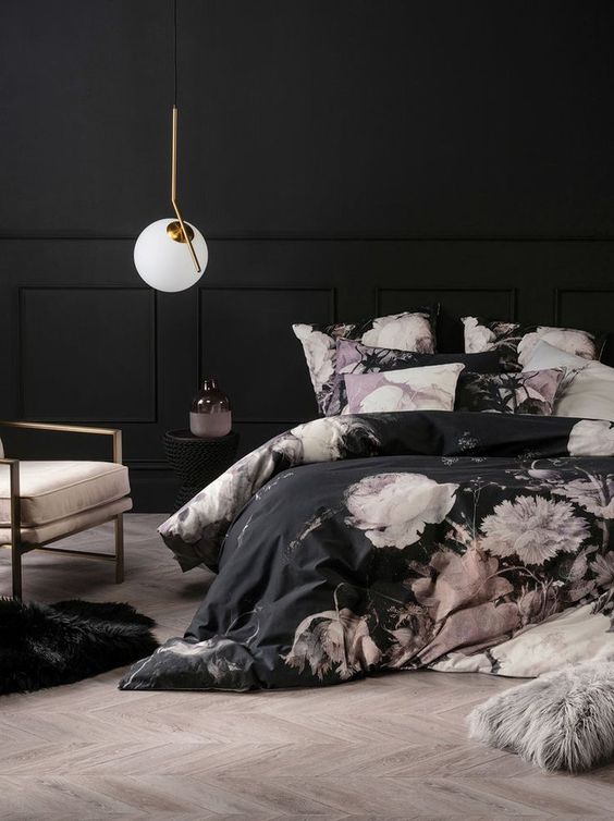 Black white grey clearance pink bedroom