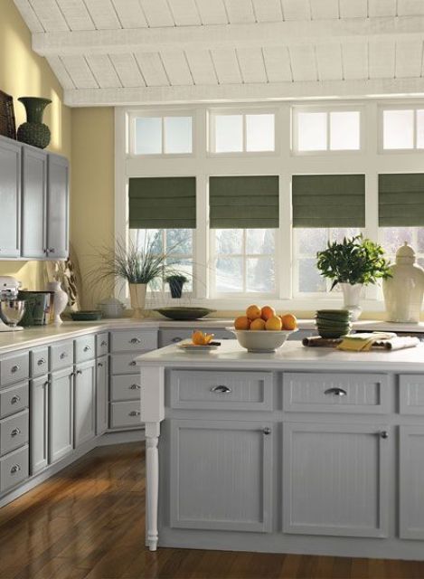 25 Bright Grey And Yellow Kitchen Decor Ideas Digsdigs