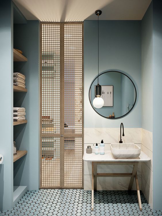 25 Smart And Stylish Bathroom Shelving Ideas - DigsDigs