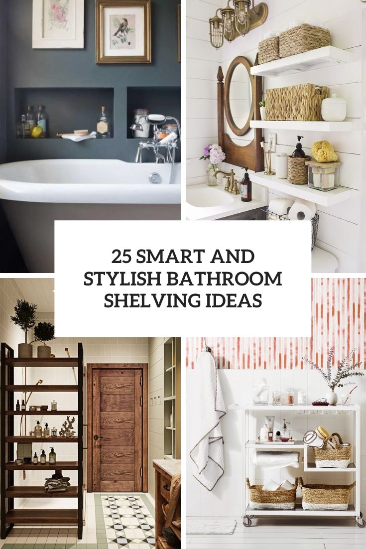 smart and stylish bathroom shelving ideas cover