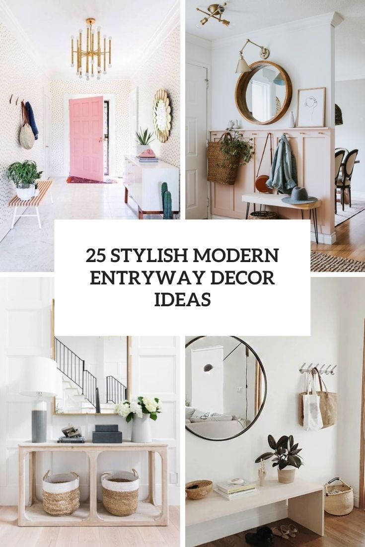 stylish modern entryway decor ideas cover