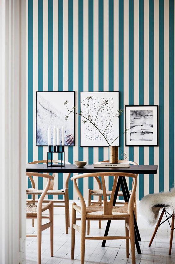 25 Striped Accent Walls For Your Home - Digsdigs