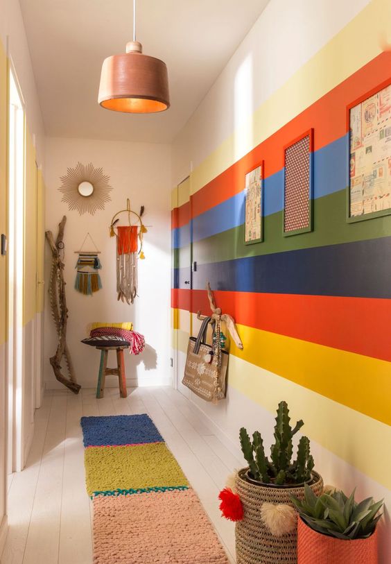 25 Striped Accent Walls For Your Home DigsDigs