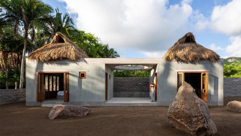 Mexican Holiday House With A Yoga Patio In The Center