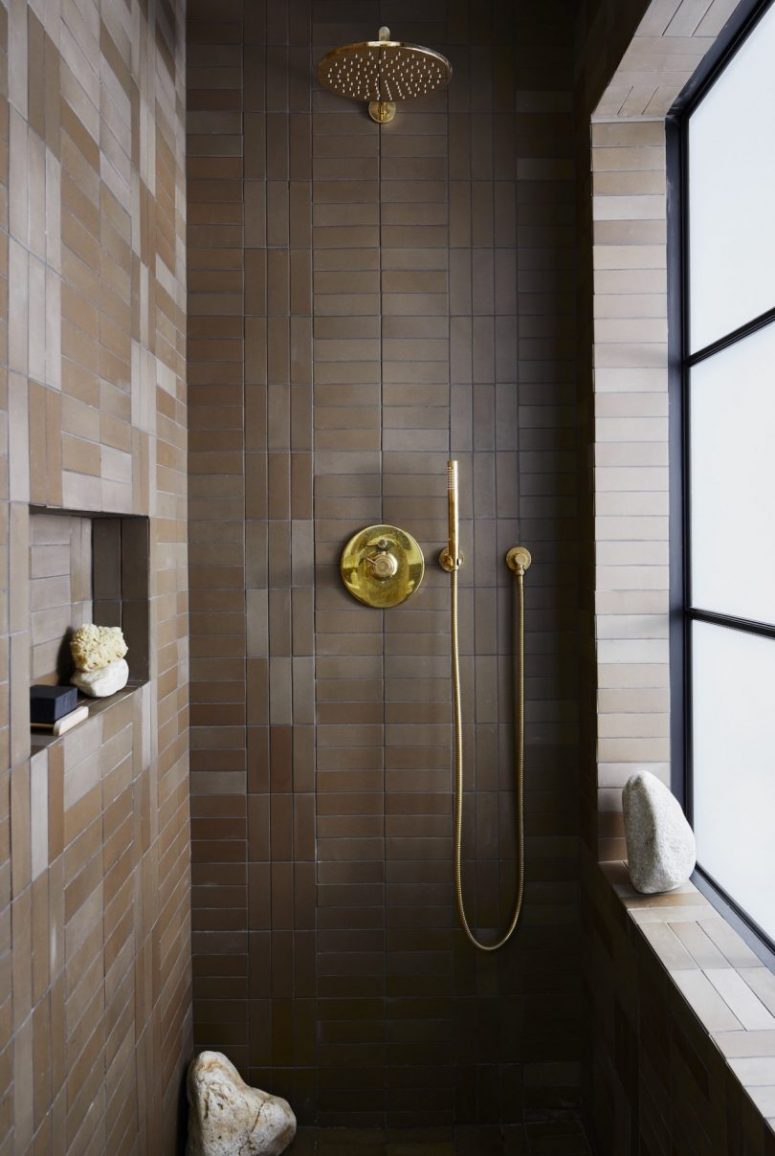 small but stylish shower space