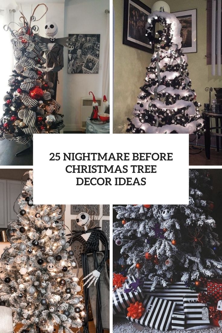 nightmare before christmas tree decor ideas cover