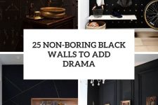 25 non-boring black walls to add drama cover