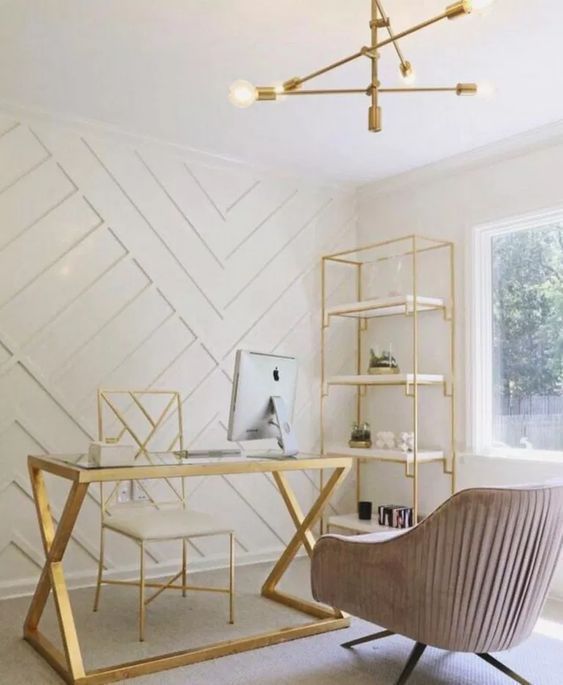 25 Trendy Geometric Panel Accent Walls DigsDigs
