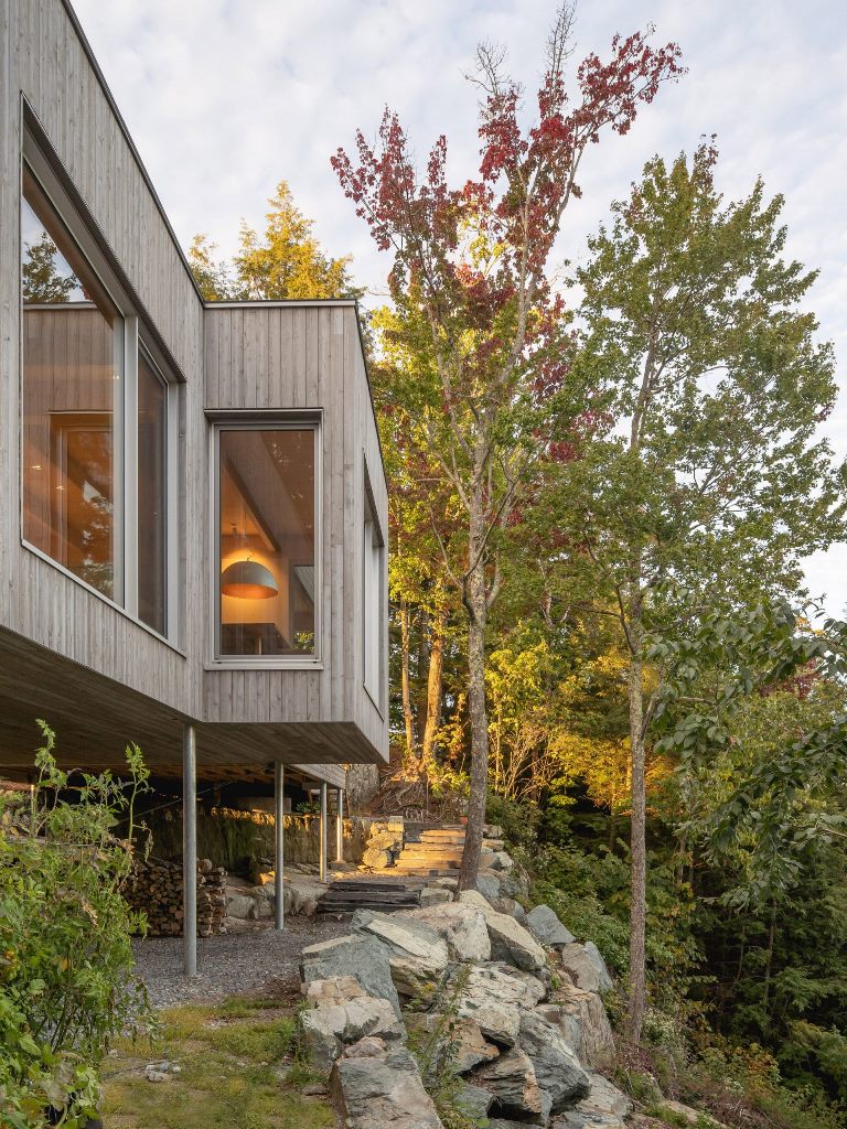 The additional height improves light and views for the interior