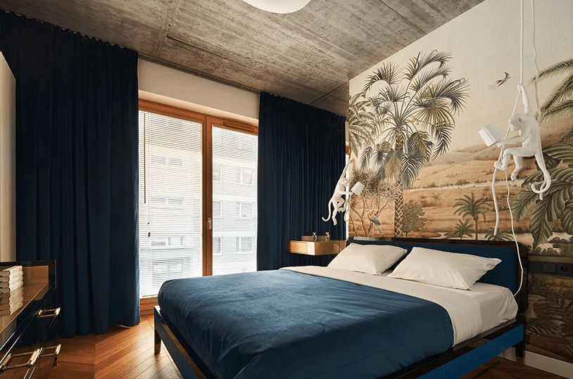 tropoical bedroom decor