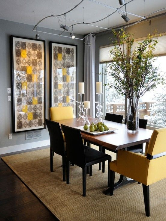 grey dining rooms