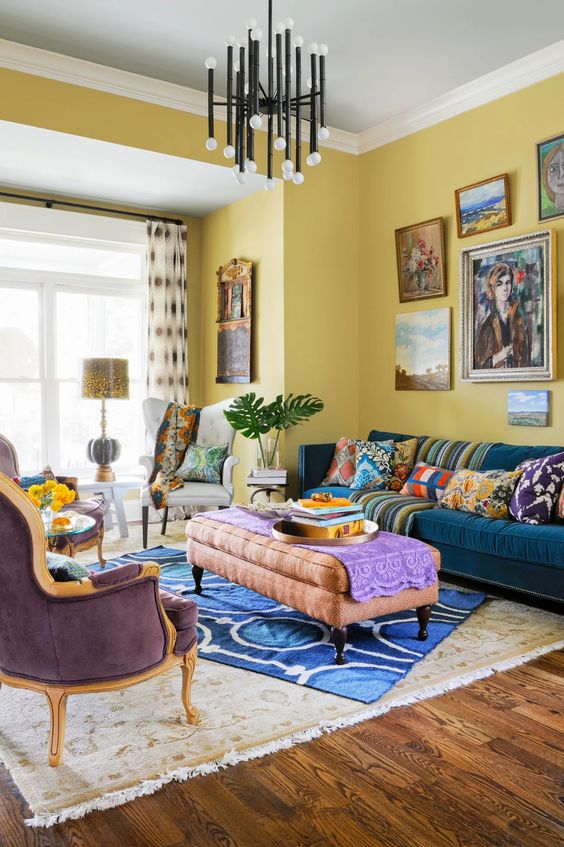 25 Cheerful And Shiny Yellow Living Rooms - DigsDigs